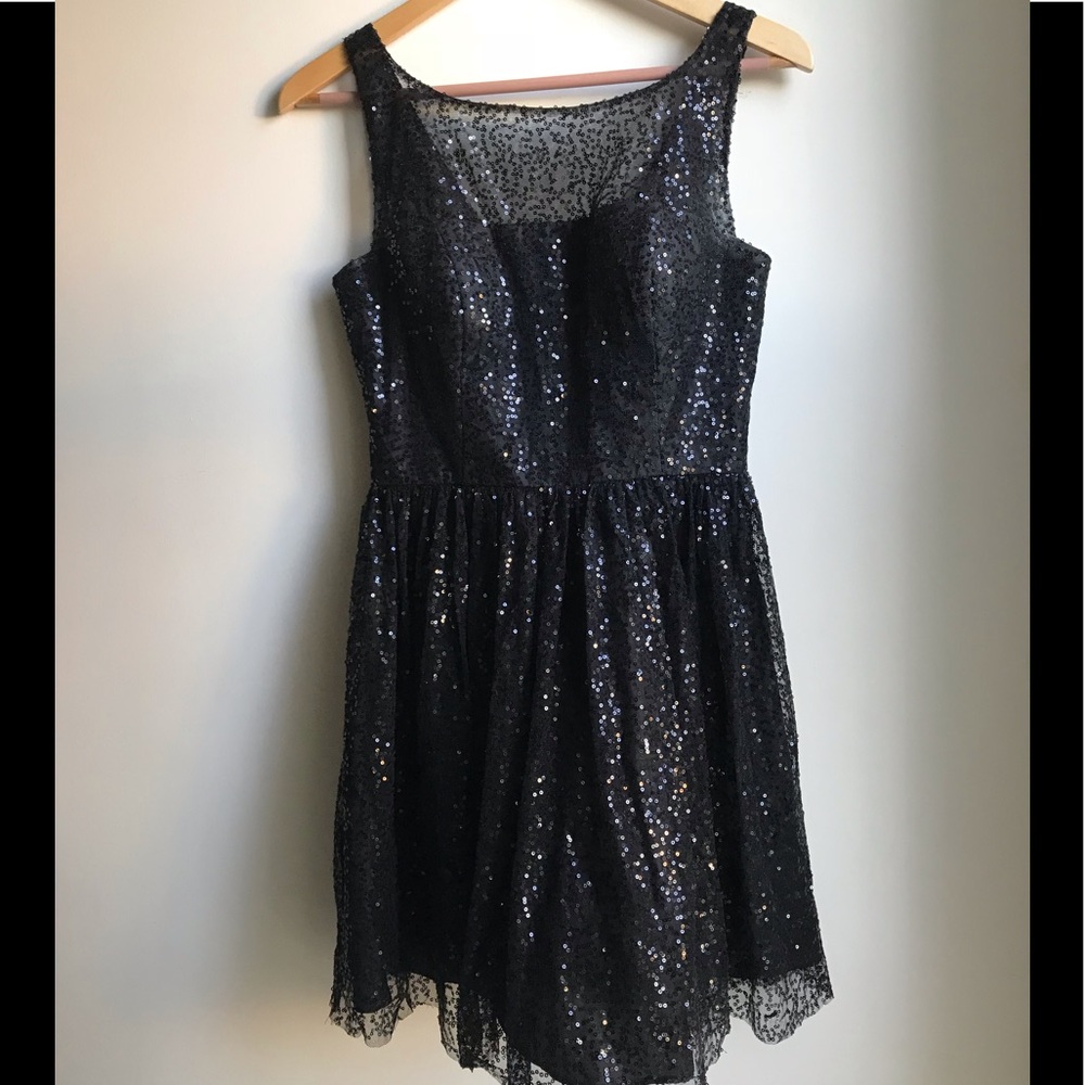 Mxi Black sequin dress 9/10 junior (size 4 women)